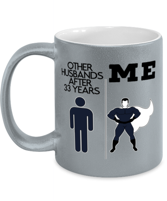 33rd Anniversary Coffee Mug White Ceramic Cup