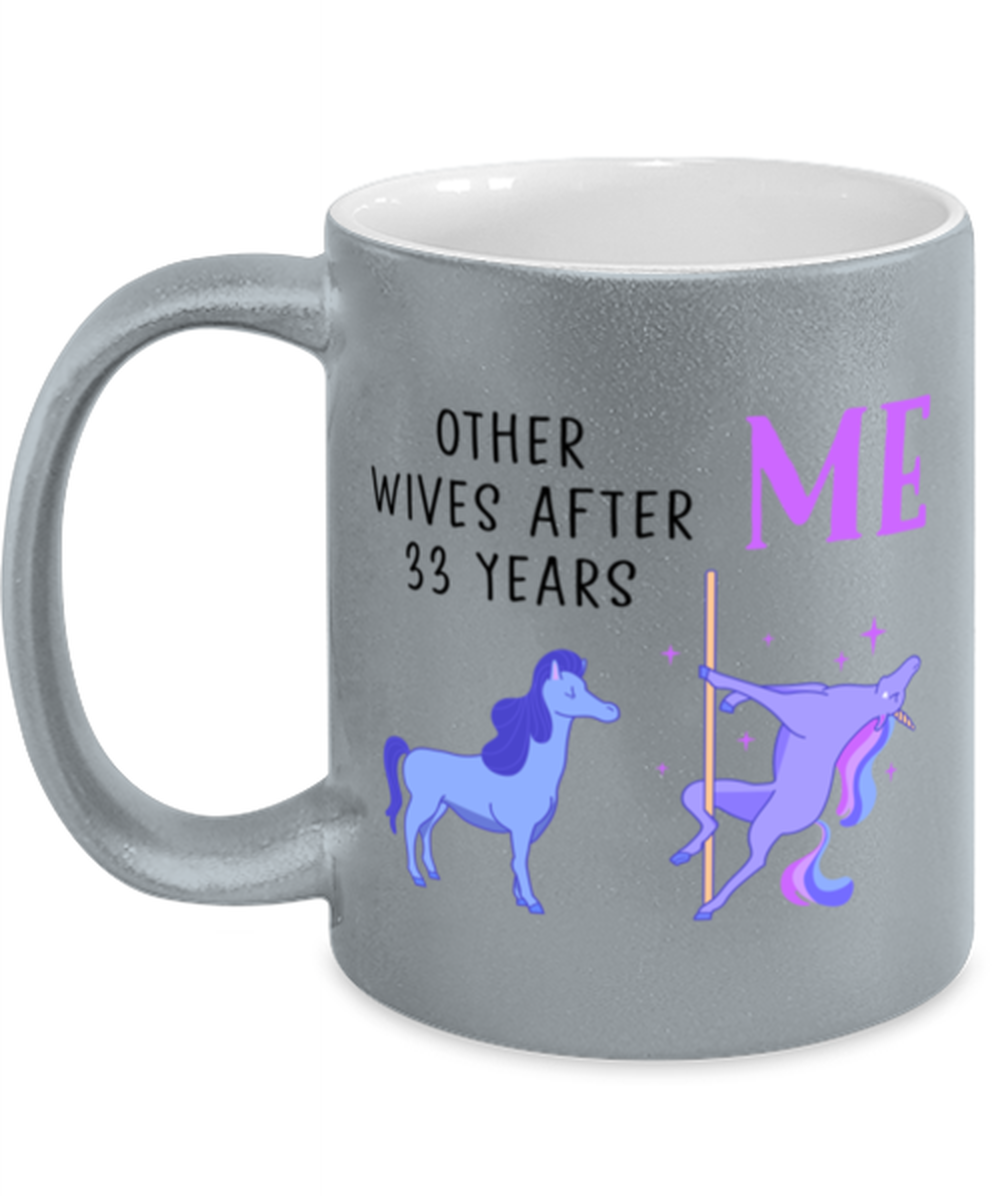 33rd Anniversary Coffee Mug White Ceramic Cup