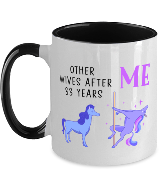 33rd Anniversary Coffee Mug White Ceramic Cup