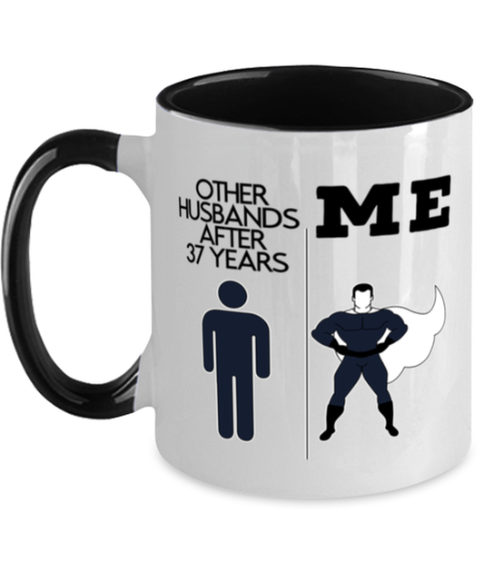 37th Anniversary Coffee Mug White Ceramic Cup