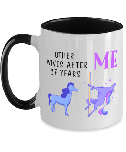 37th Anniversary Coffee Mug White Ceramic Cup