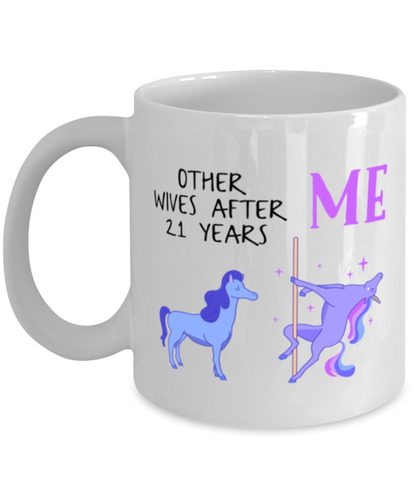 21st Anniversary Coffee Mug Ceramic Cup