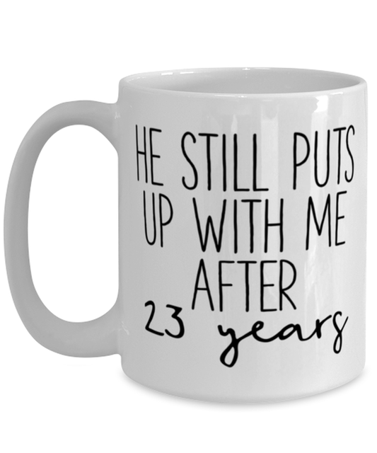 23rd Anniversary Coffee Mug Ceramic Cup