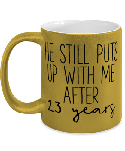 23rd Anniversary Coffee Mug Ceramic Cup