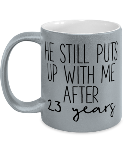 23rd Anniversary Coffee Mug Ceramic Cup