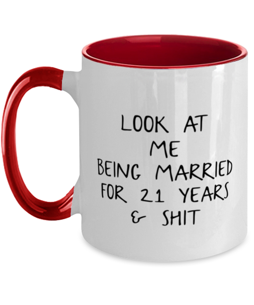 21st Anniversary Coffee Mug Ceramic Cup