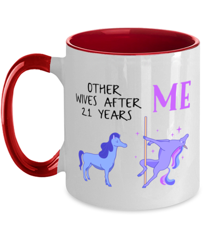 21st Anniversary Coffee Mug Ceramic Cup