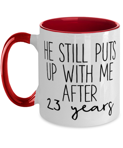 23rd Anniversary Coffee Mug Ceramic Cup