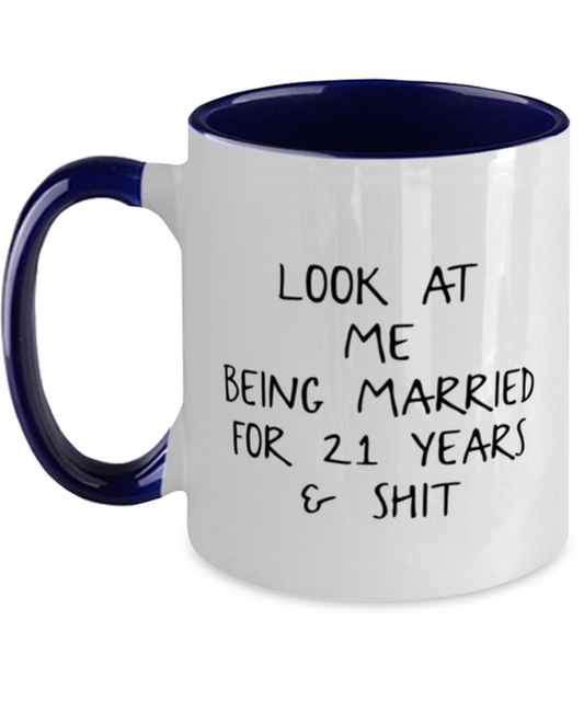 21st Anniversary Coffee Mug Ceramic Cup