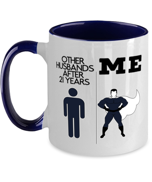 21st Anniversary Coffee Mug Ceramic Cup