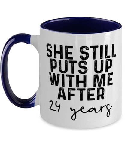 24th Anniversary Coffee Mug Ceramic Cup