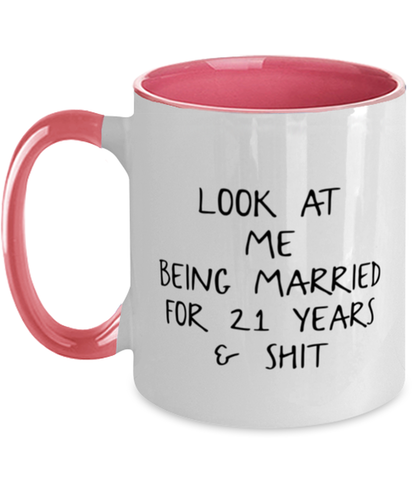 21st Anniversary Coffee Mug Ceramic Cup