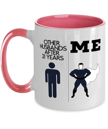 21st Anniversary Coffee Mug Ceramic Cup