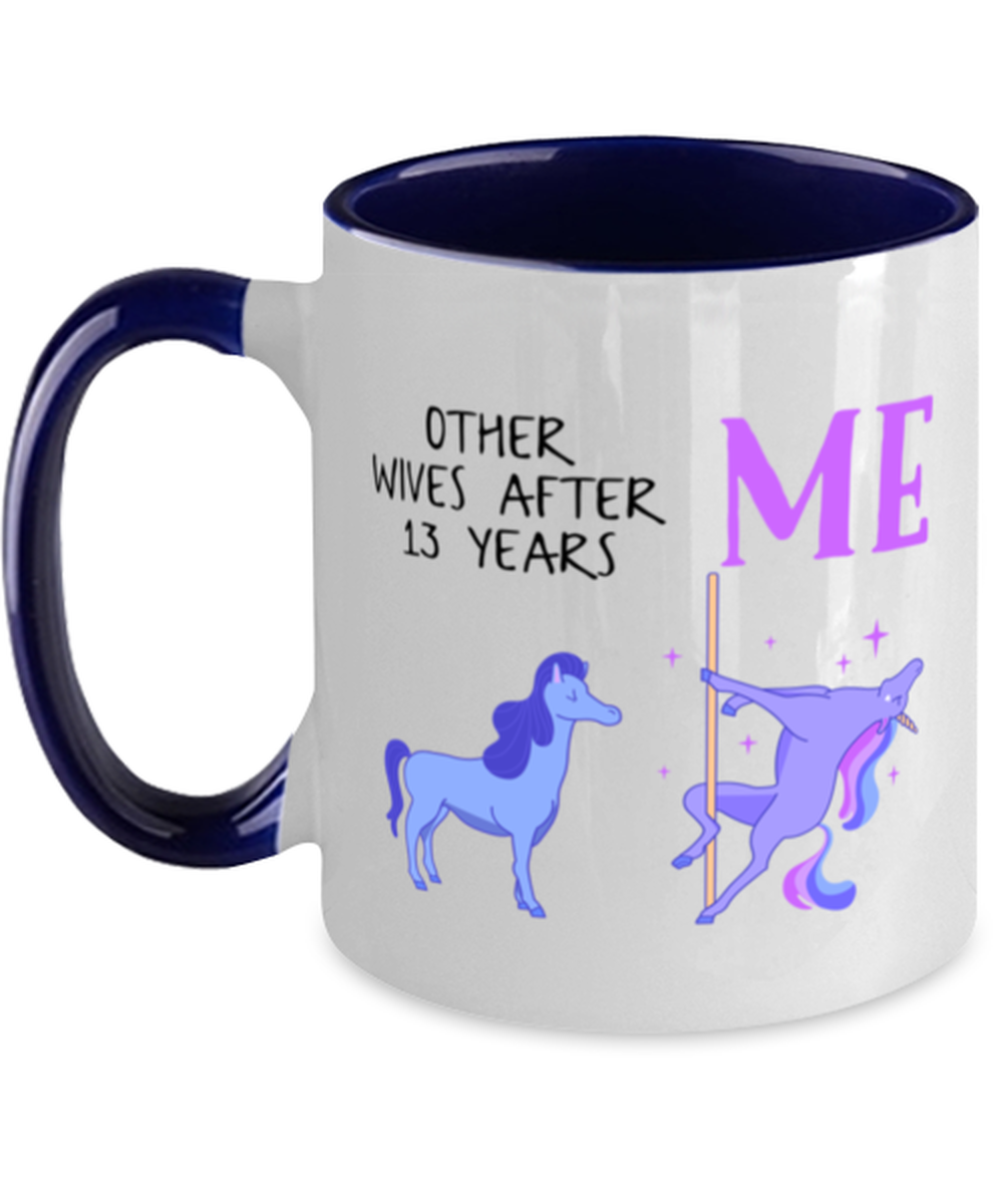 13th Anniversary Coffee Mug Ceramic Cup