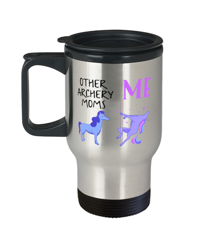 Archery Mom Travel Coffee Mug Tumbler Cup