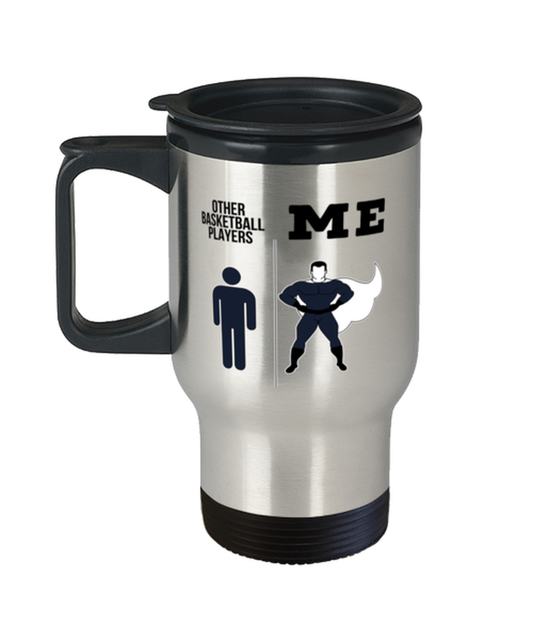 Basketball Travel Coffee Mug Tumbler Cup