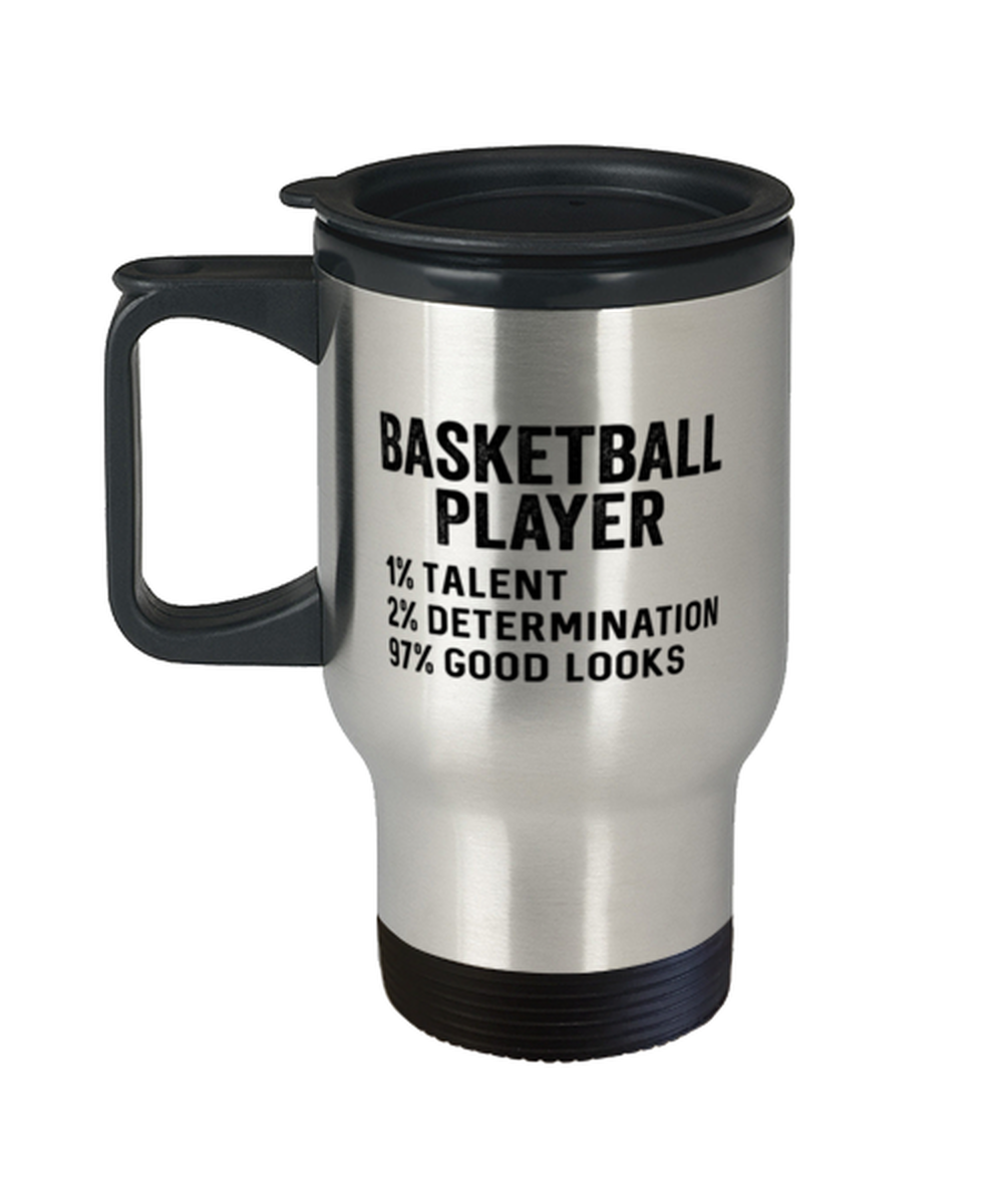 Basketball Travel Coffee Mug Tumbler Cup