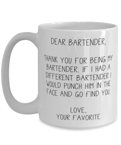 Bartender Coffee Mug Ceramic Cup