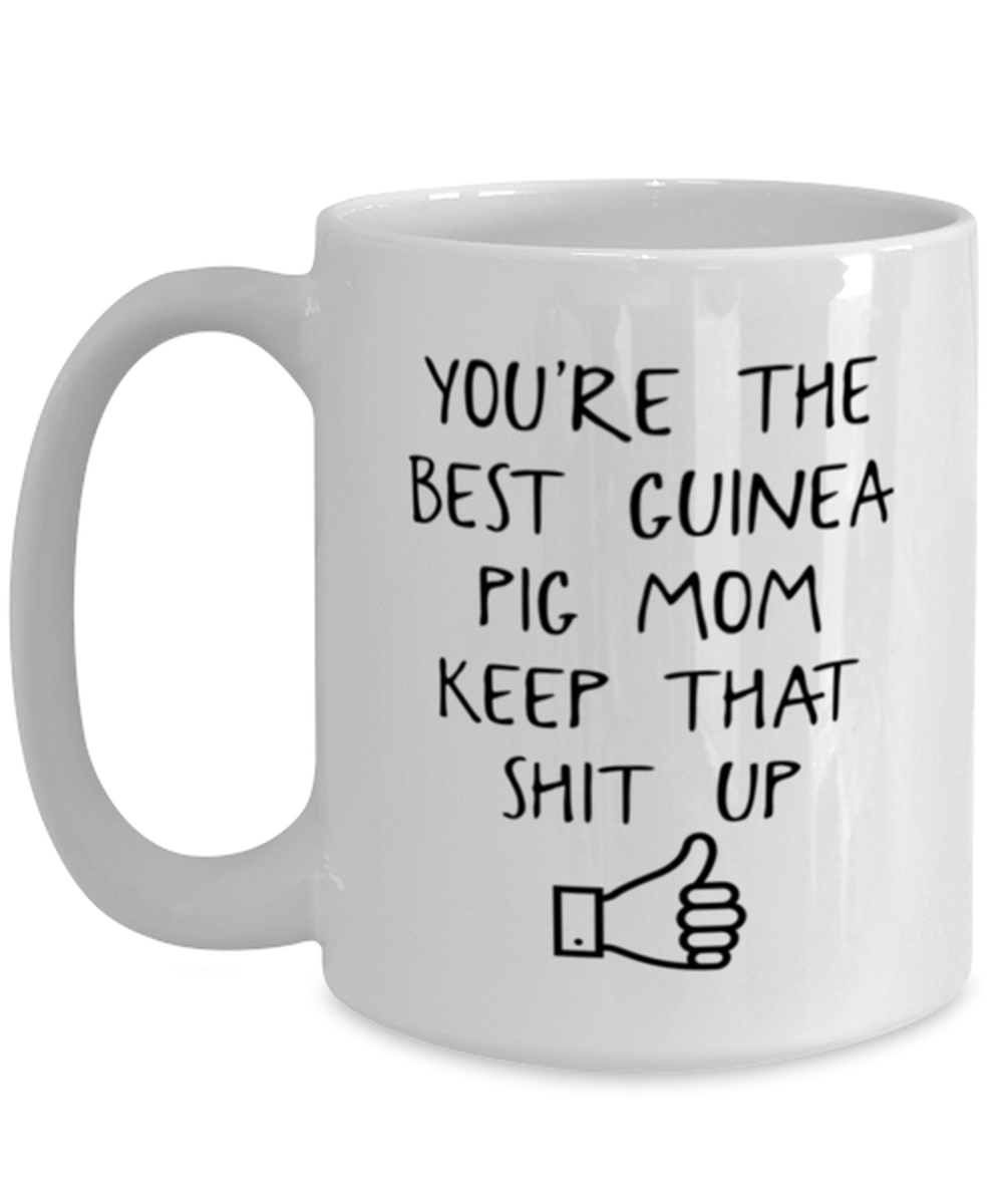 Guinea Pig Mom Coffee Mug Ceramic Cup