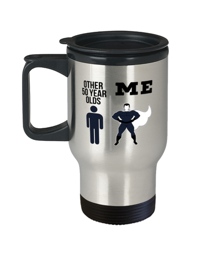 50th Birthday Travel Coffee Mug Tumbler Cup