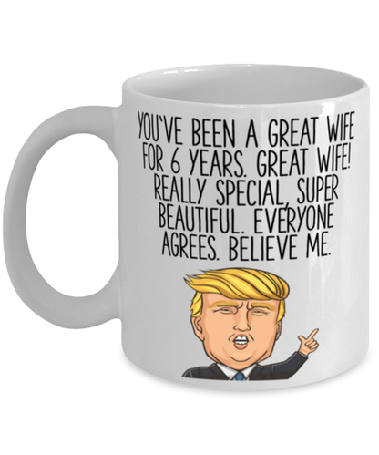 6th Anniversary Wife Coffee Mug Ceramic Cup