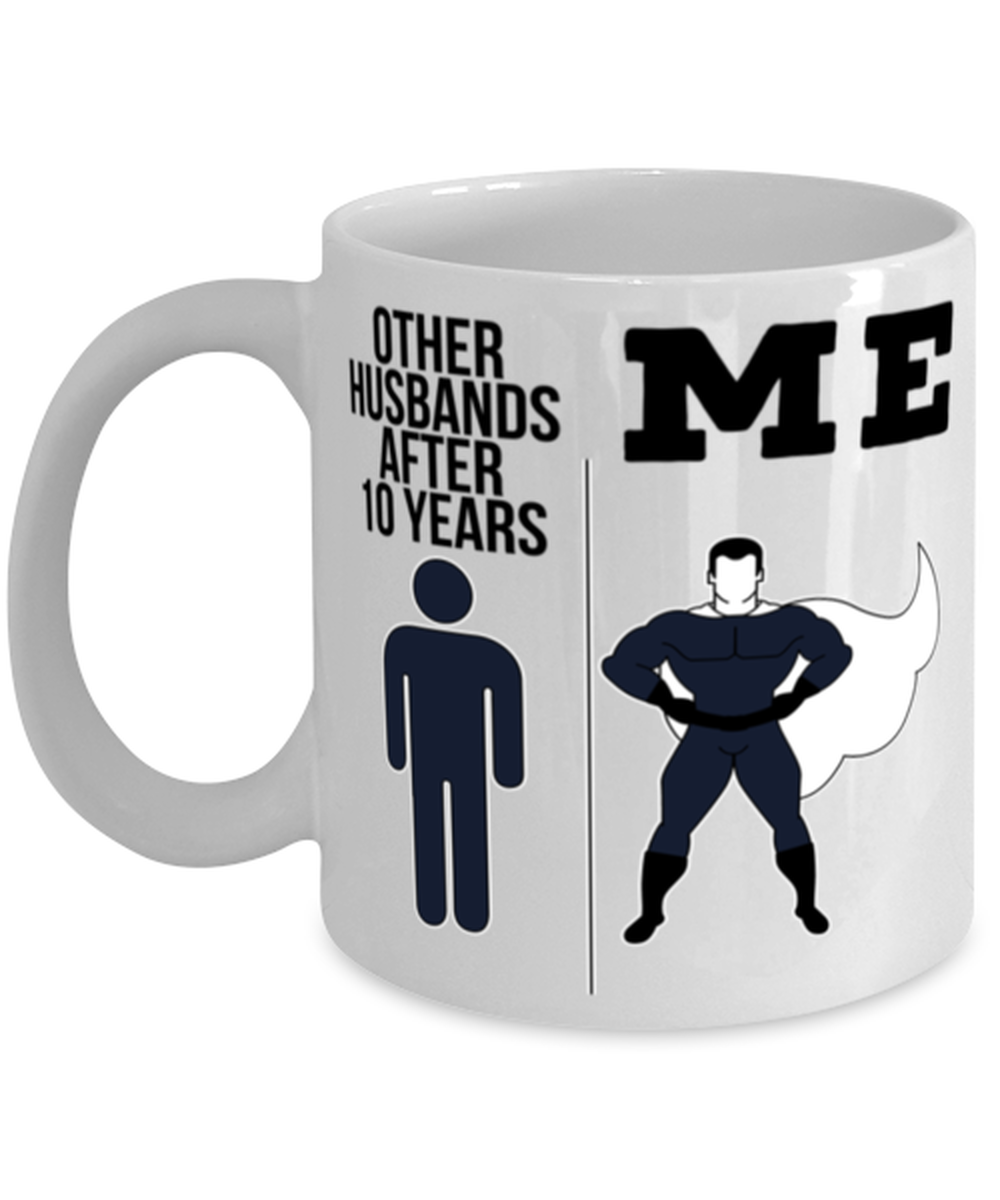 10th Anniversary Husband Coffee Mug Ceramic Cup