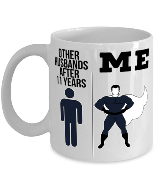 11th Anniversary Husband Coffee Mug Ceramic Cup