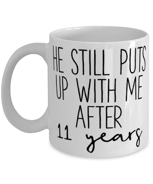 11th Anniversary Wife Coffee Mug Ceramic Cup