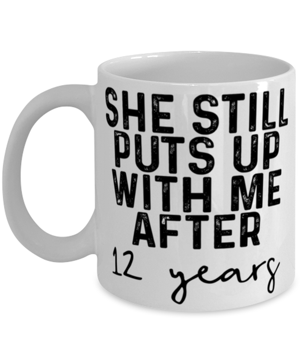 12th Anniversary Husband Coffee Mug Ceramic Cup