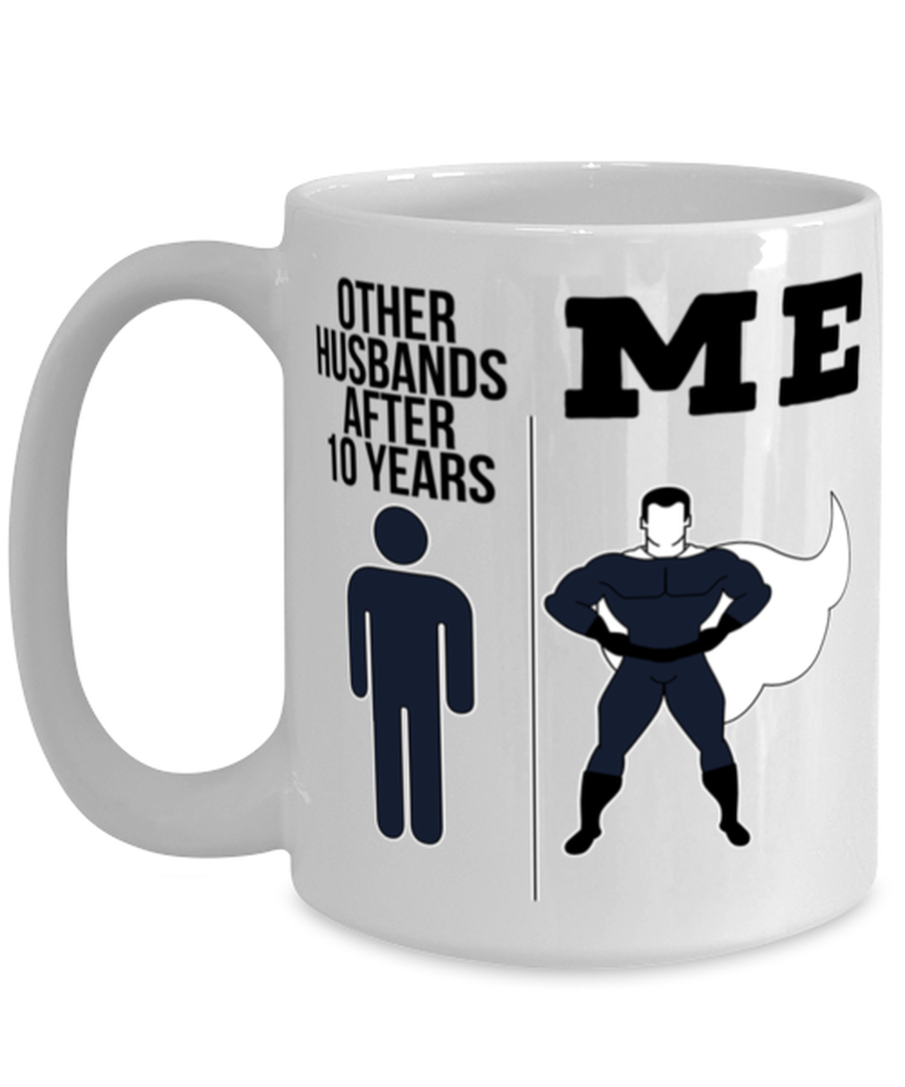 10th Anniversary Husband Coffee Mug Ceramic Cup