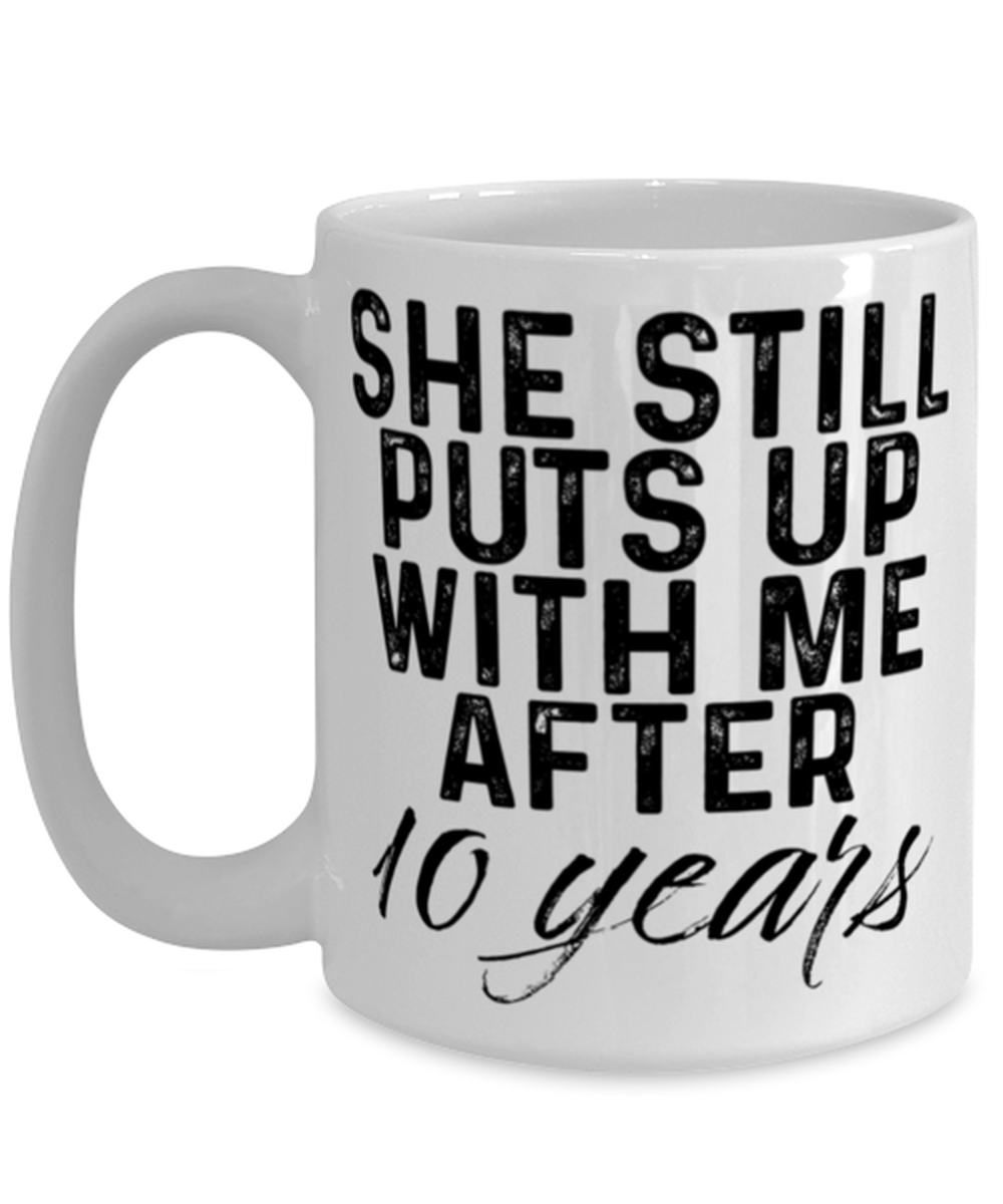 10th Anniversary Husband Coffee Mug Ceramic Cup