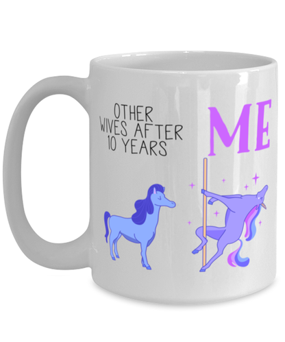 10th Anniversary Wife Coffee Mug Ceramic Cup