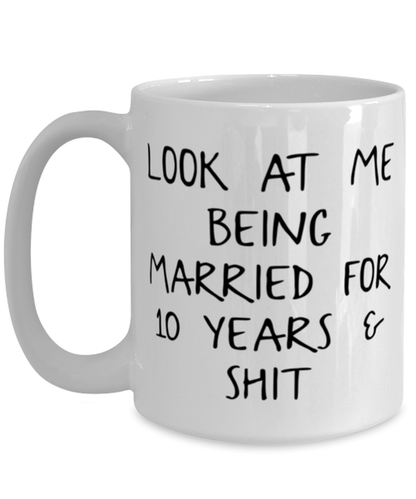 10th Anniversary Coffee Mug Ceramic Cup