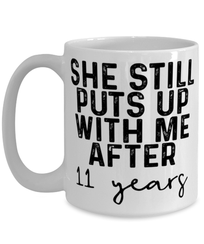 11th Anniversary Husband Coffee Mug Ceramic Cup