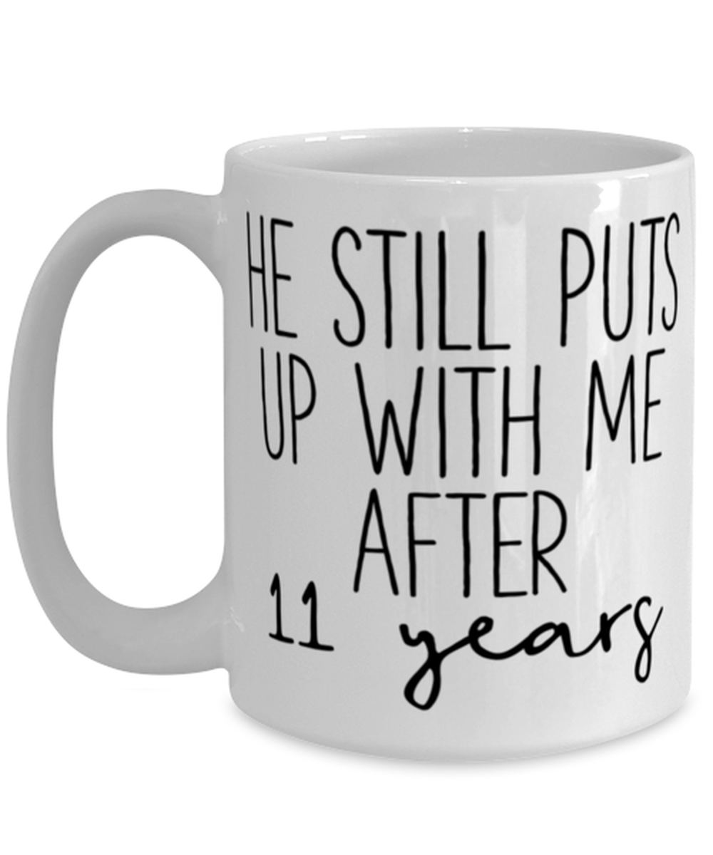 11th Anniversary Wife Coffee Mug Ceramic Cup