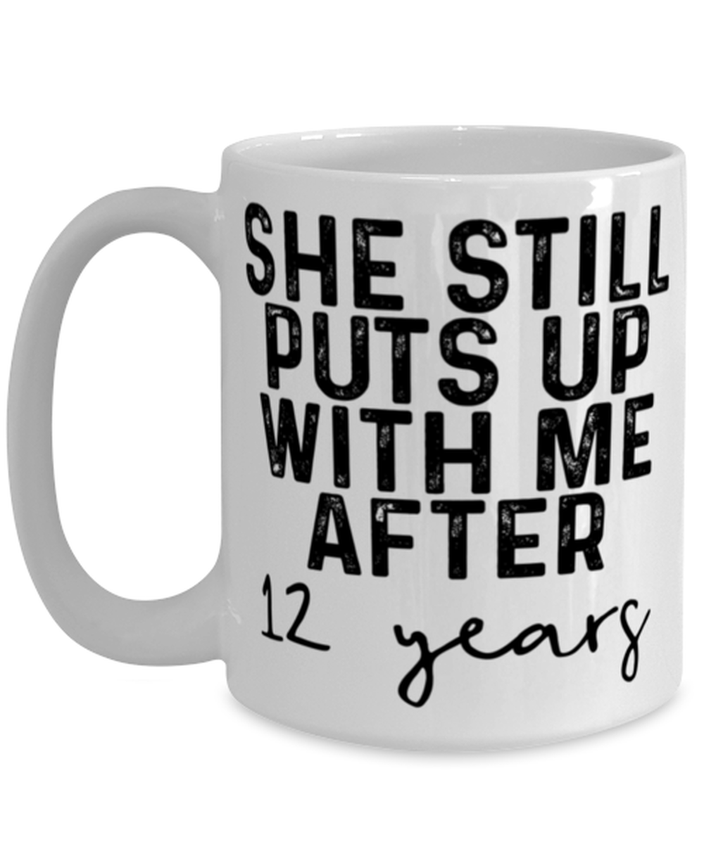 12th Anniversary Husband Coffee Mug Ceramic Cup