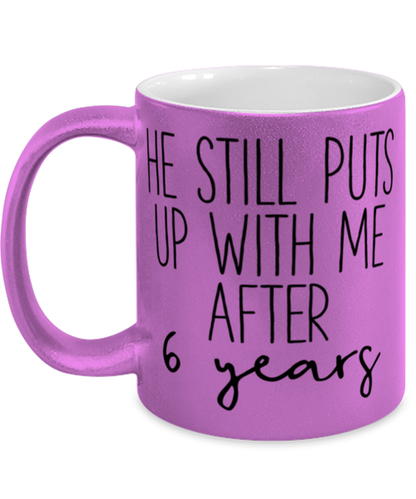 6th Anniversary Wife Coffee Mug Ceramic Cup