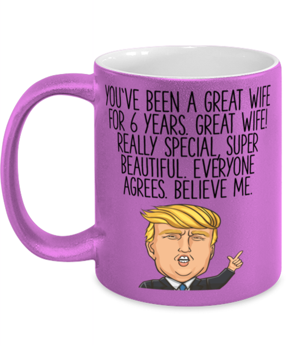 6th Anniversary Wife Coffee Mug Ceramic Cup