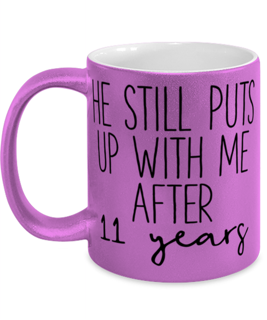 11th Anniversary Wife Coffee Mug Ceramic Cup