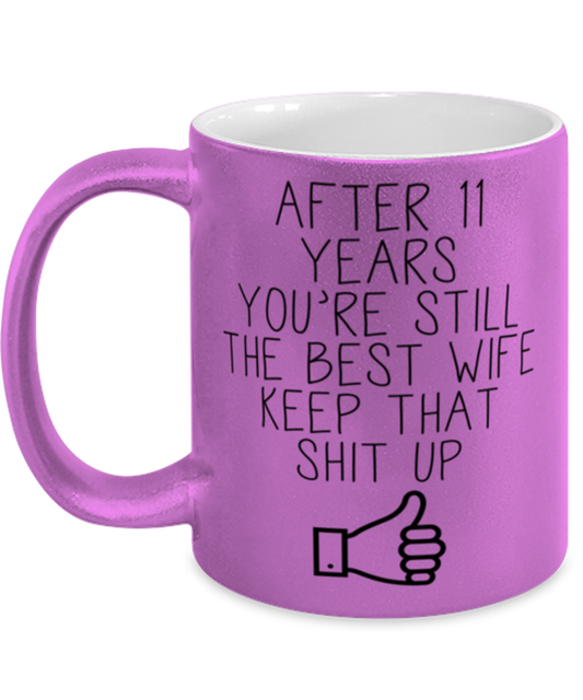 11th Anniversary Wife Coffee Mug Ceramic Cup