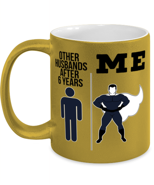 6th Anniversary Husband Coffee Mug Ceramic Cup