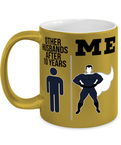 10th Anniversary Husband Coffee Mug Ceramic Cup