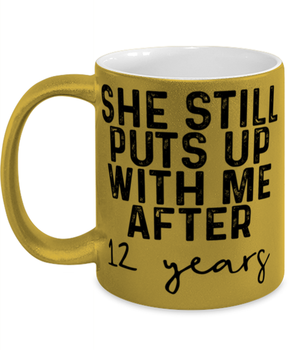 12th Anniversary Husband Coffee Mug Ceramic Cup