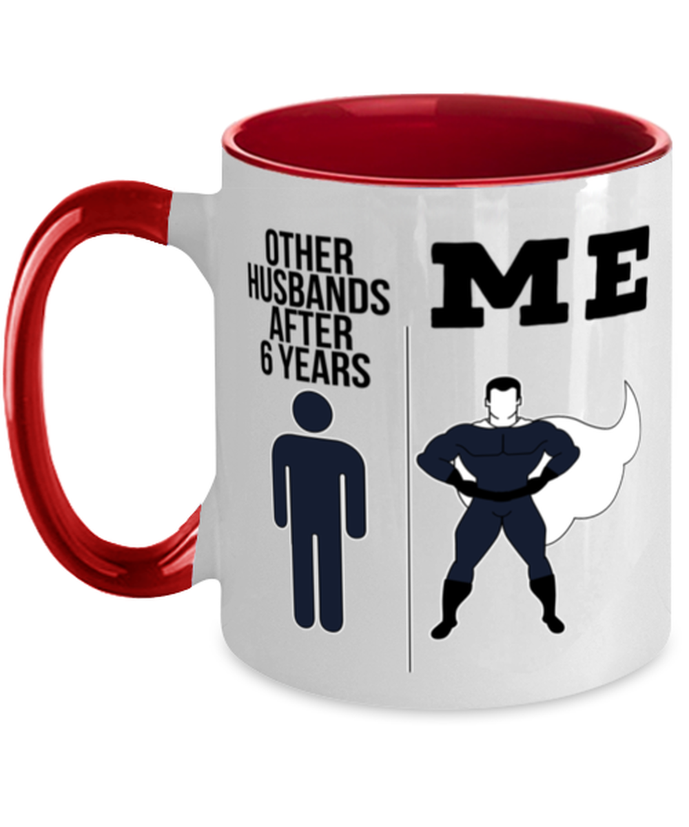 6th Anniversary Husband Coffee Mug Ceramic Cup