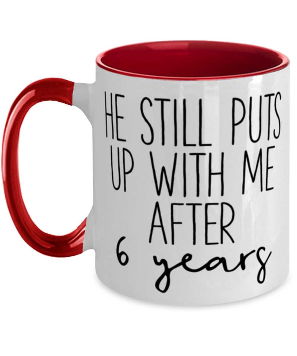 6th Anniversary Wife Coffee Mug Ceramic Cup