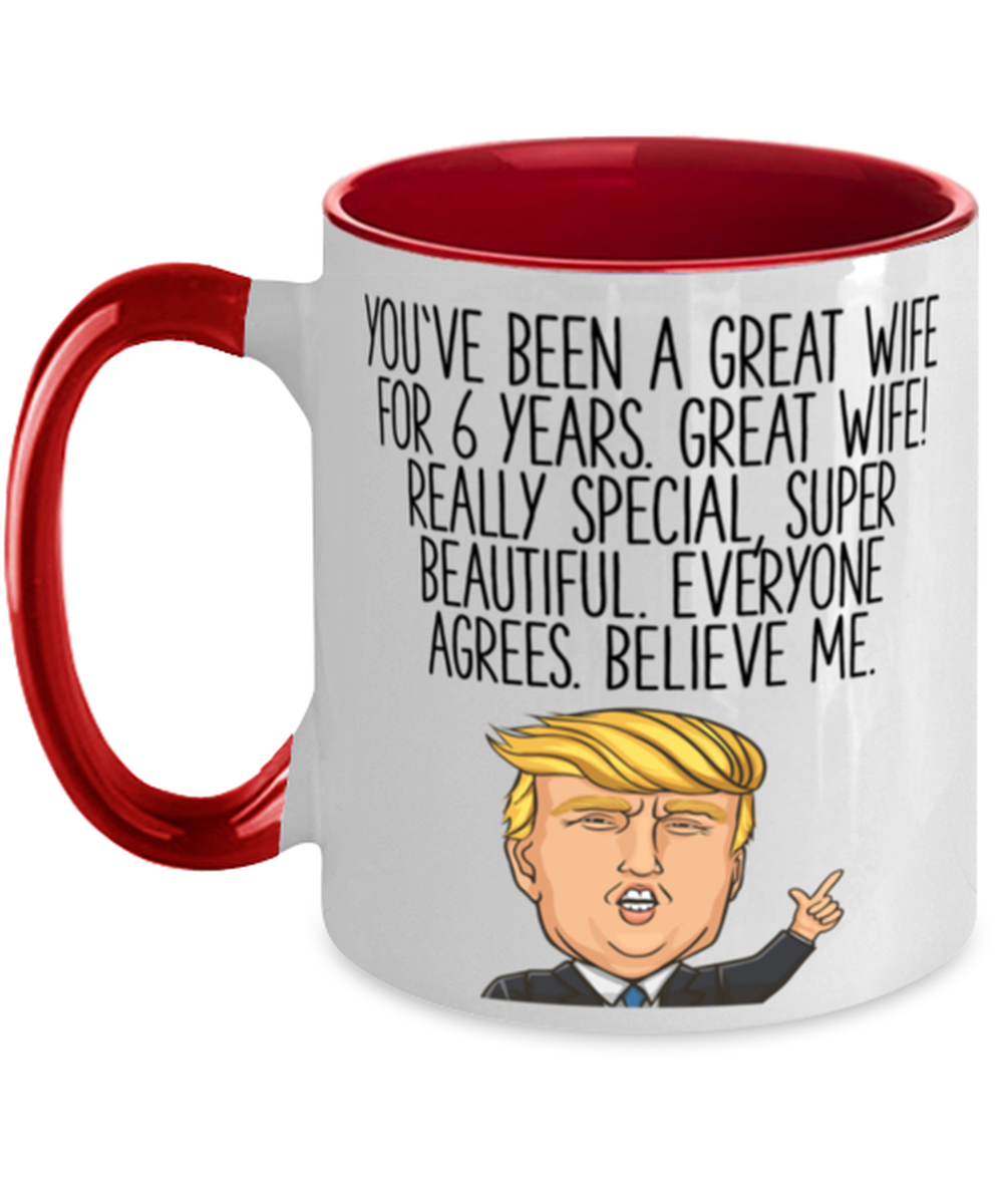 6th Anniversary Wife Coffee Mug Ceramic Cup