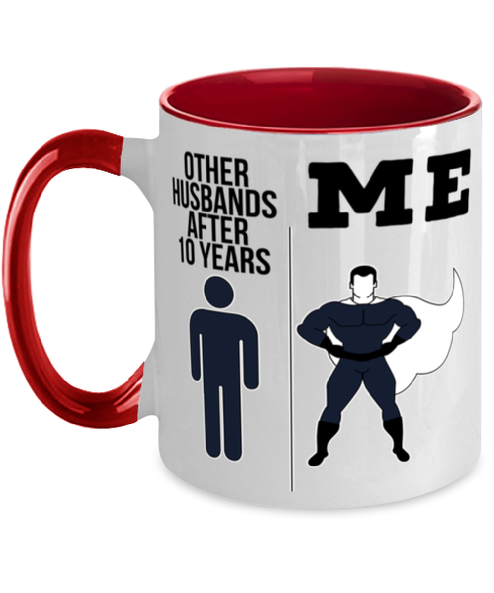 10th Anniversary Husband Coffee Mug Ceramic Cup