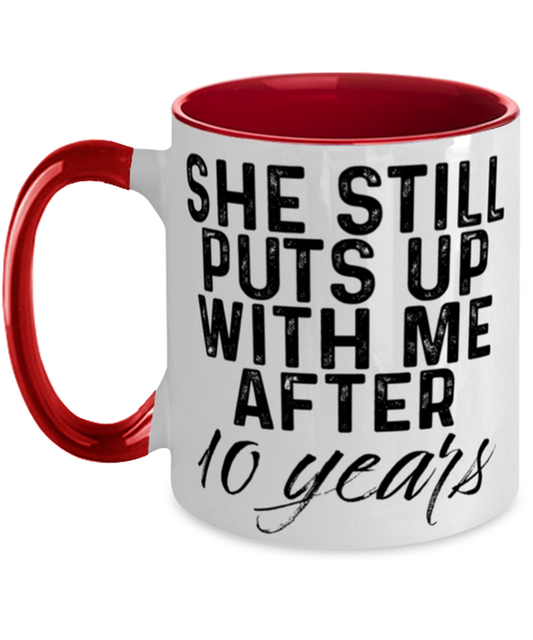 10th Anniversary Husband Coffee Mug Ceramic Cup