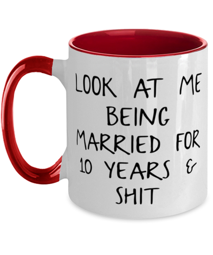 10th Anniversary Coffee Mug Ceramic Cup