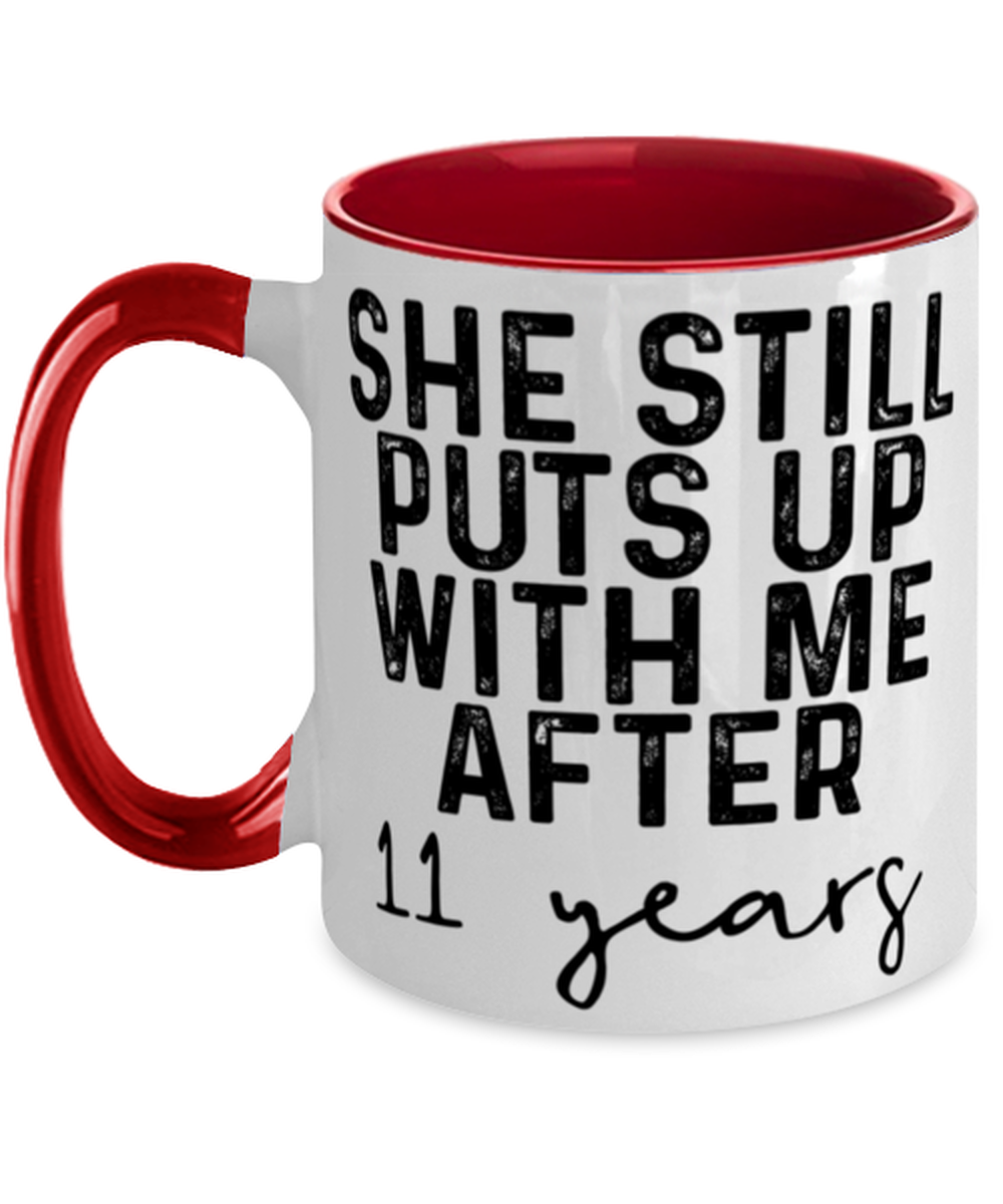 11th Anniversary Husband Coffee Mug Ceramic Cup